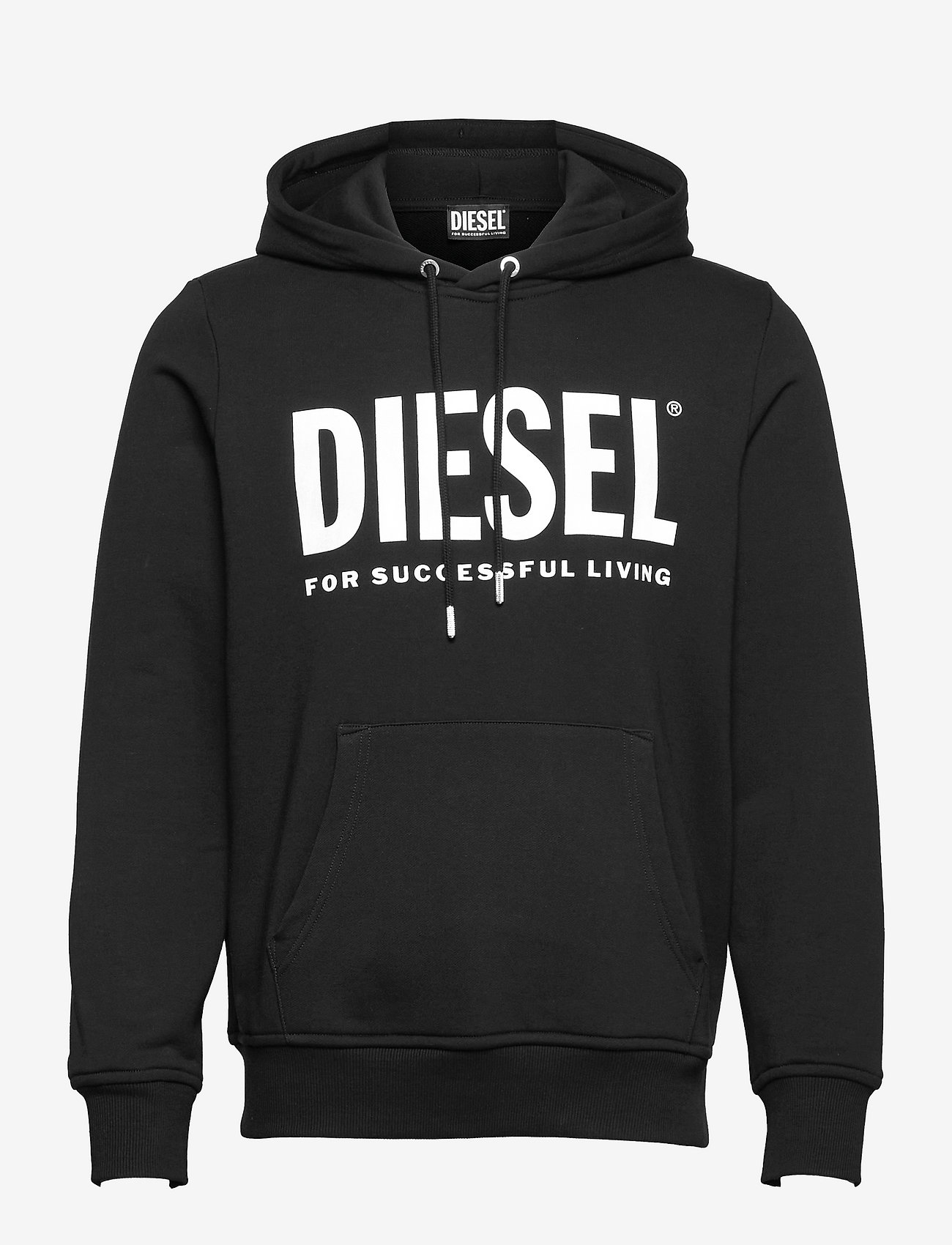 Diesel Men - S-GIRK-HOOD-ECOLOGO SWEAT-SHIRT - black black black - 0