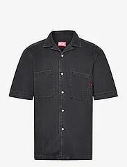 Diesel - D-PAROSHORT SHIRT - kortärmade t-shirts - black/denim - 0