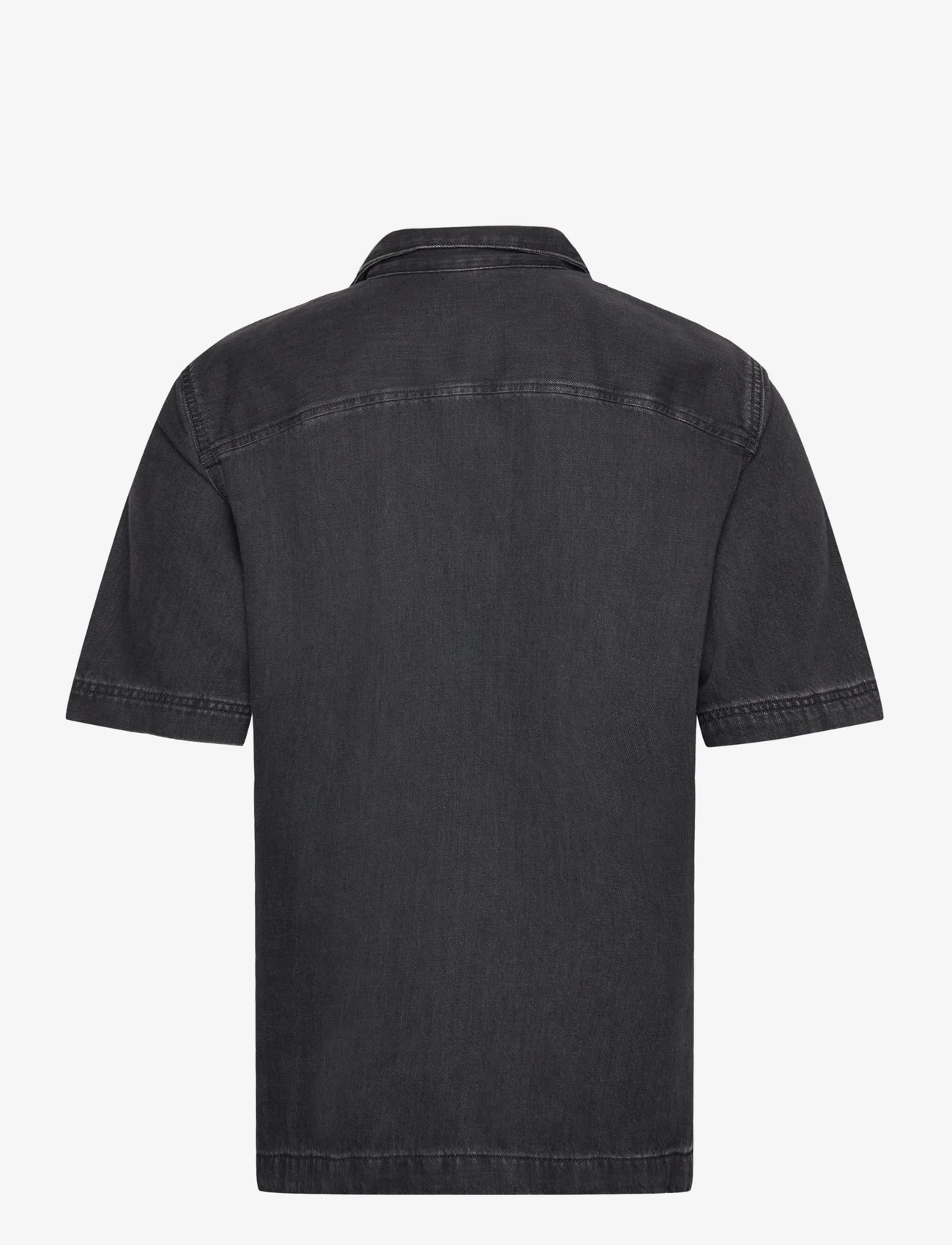 Diesel - D-PAROSHORT SHIRT - kortärmade t-shirts - black/denim - 1