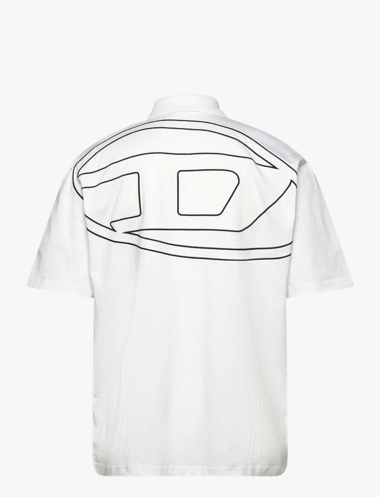 Diesel - T-VORT-MEGOVAL-D POLO SHIRT - polo marškinėliai trumpomis rankovėmis - bright white - 1