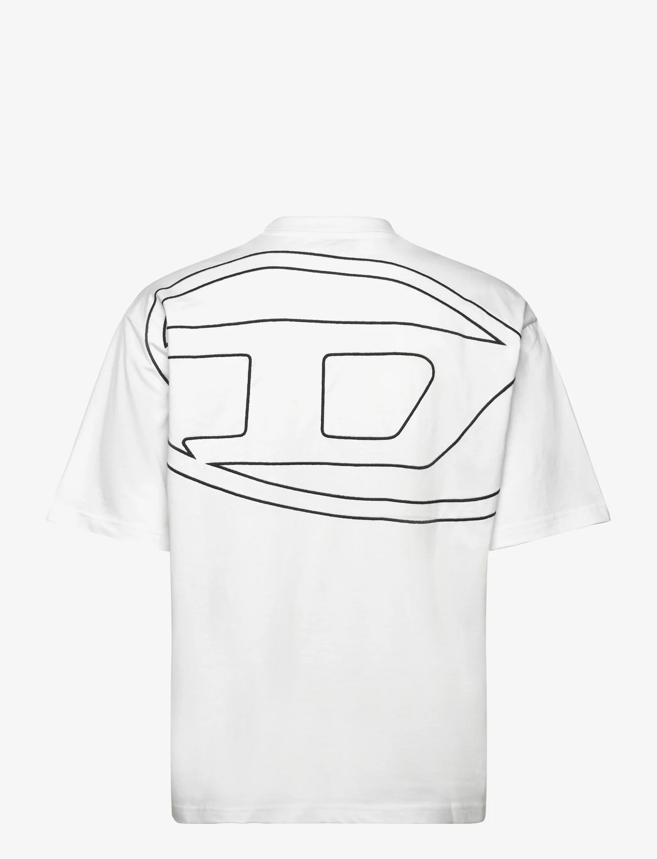 Diesel - T-BOGGY-MEGOVAL-D T-SHIRT - kortærmede t-shirts - bright white - 1
