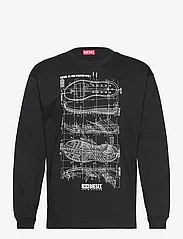 Diesel - T-BOXT-LS-N5 T-SHIRT - sweatshirts - black - 0