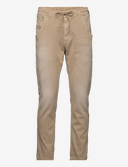 Diesel - KROOLEY-E-NE Sweat jeans - džinsa bikses ar tievām starām - beige - 0