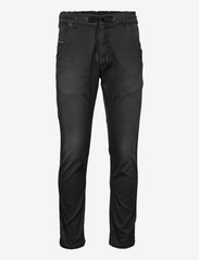 Diesel - KROOLEY-E-NE Sweat jeans - džinsa bikses ar tievām starām - black - 0