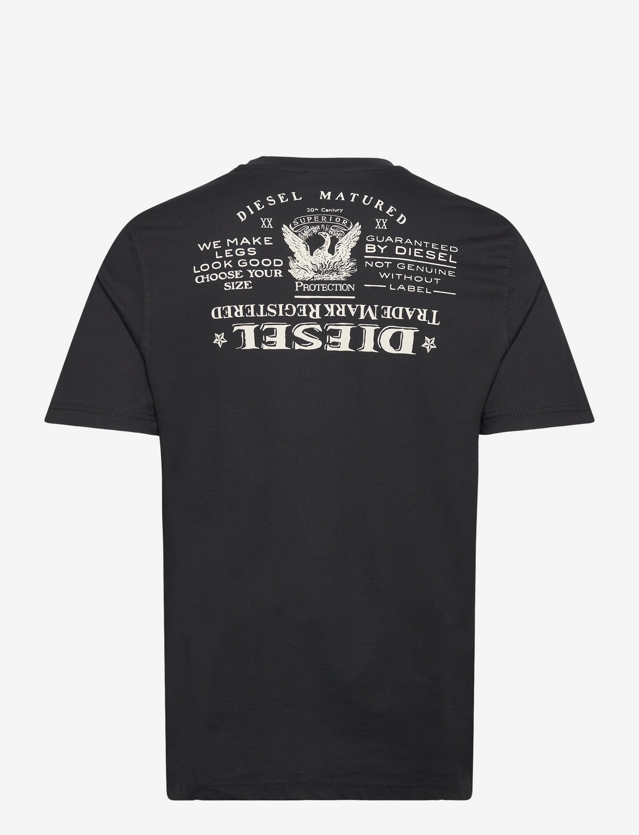 Diesel - T-JUST-L4 T-SHIRT - kortärmade t-shirts - black - 1