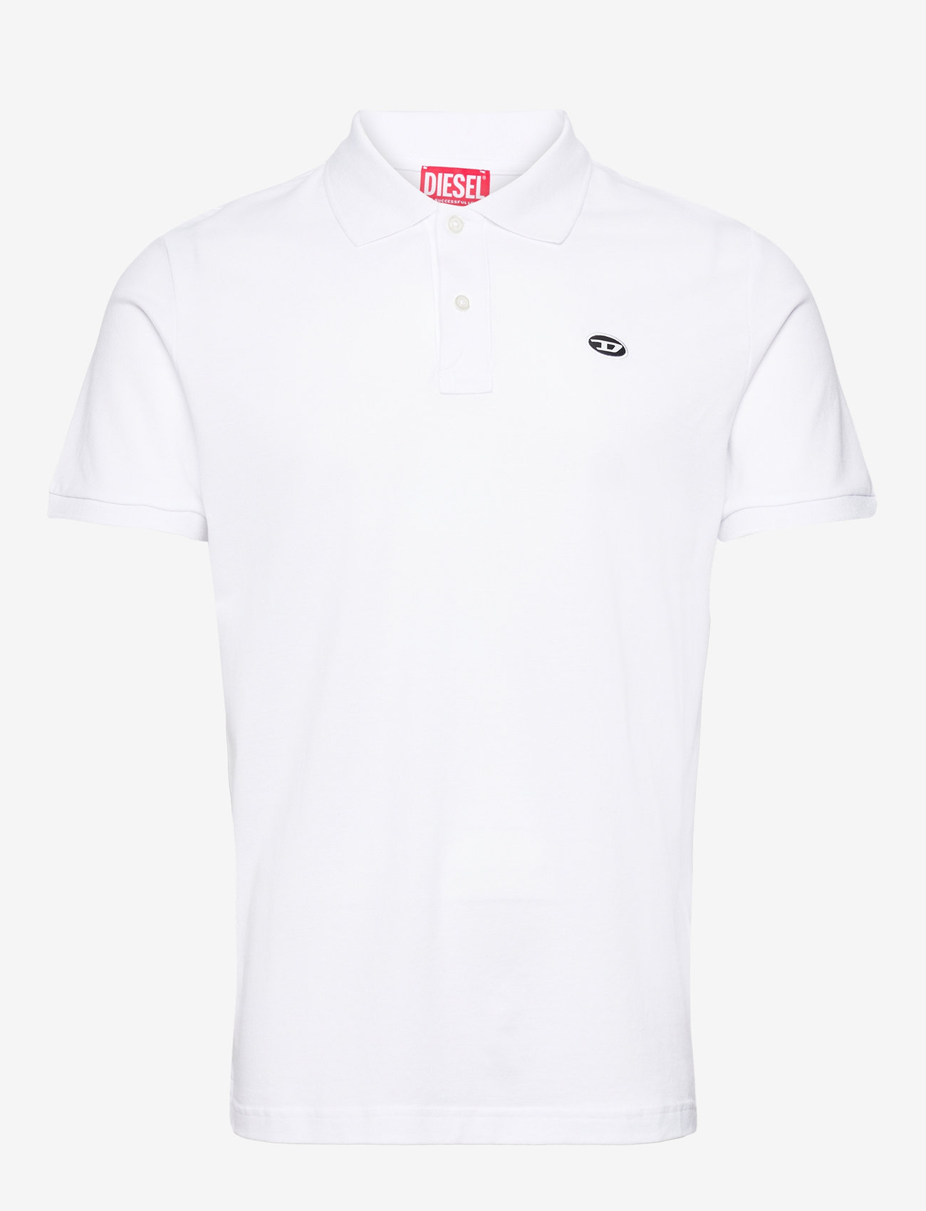 Diesel - T-SMITH-DOVAL-PJ POLO SHIRT - polo marškinėliai trumpomis rankovėmis - white - 0