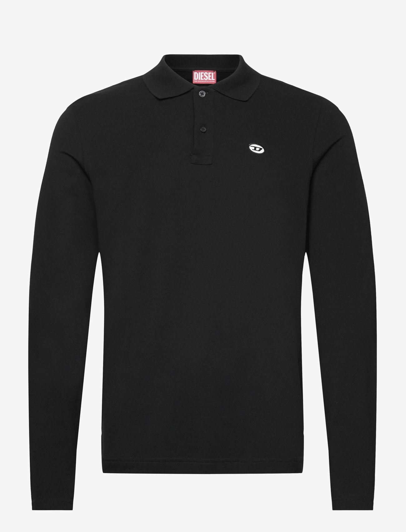 Diesel - T-SMITH-LS-DOVAL-PJ POLO SHIRT - long-sleeved polos - deep/black - 0