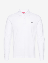 Diesel - T-SMITH-LS-DOVAL-PJ POLO SHIRT - long-sleeved polos - white - 0