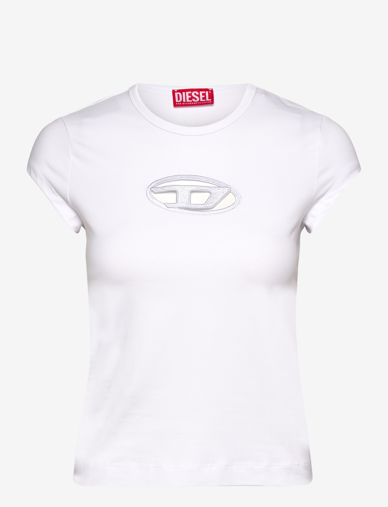 Diesel - T-ANGIE T-SHIRT - marškinėliai - white - 0