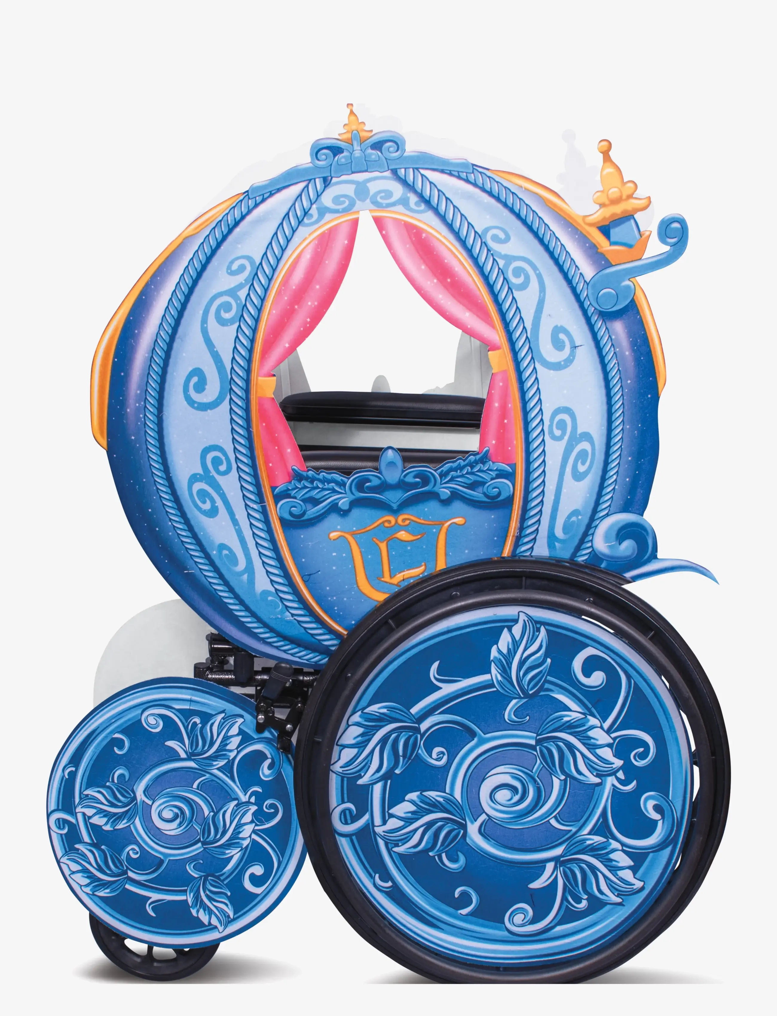 Disguise Disney Princess Carriage Adaptive Wheelchair Cover, One Size, Multi/patterned, Kostumer Og Tilbehør > Karakterkostumer, Børn