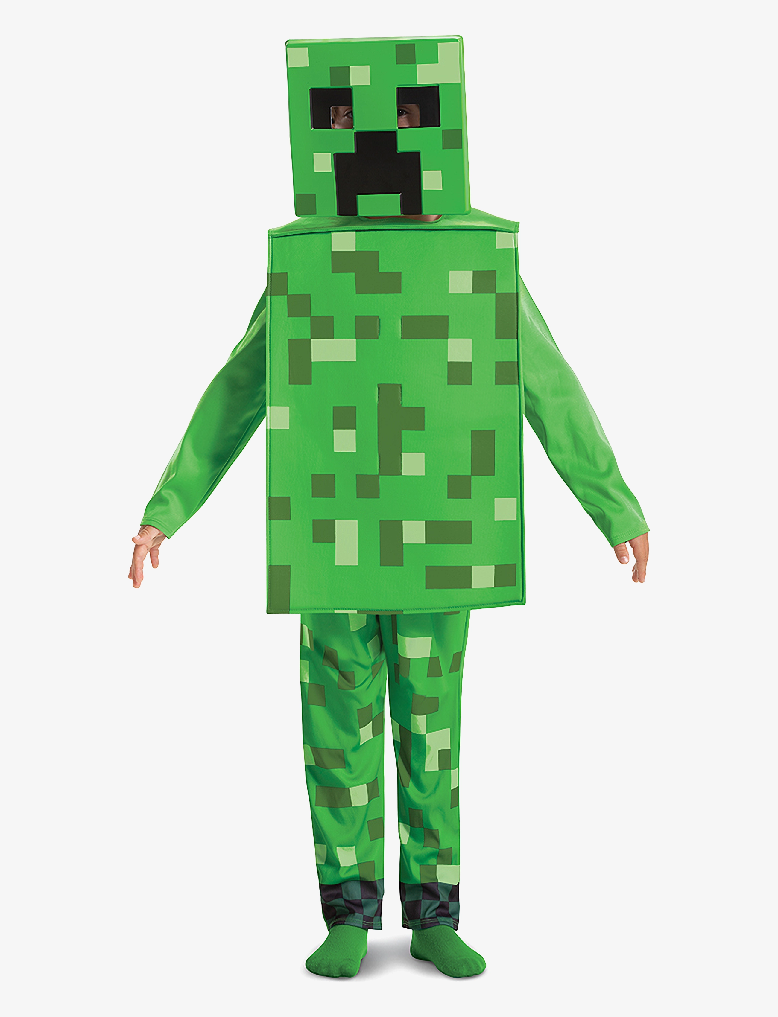 Disguise Creeper Fancy Dress Intl, 110/116, Green, Kostumer Og Tilbehør > Karakterkostumer, Børn