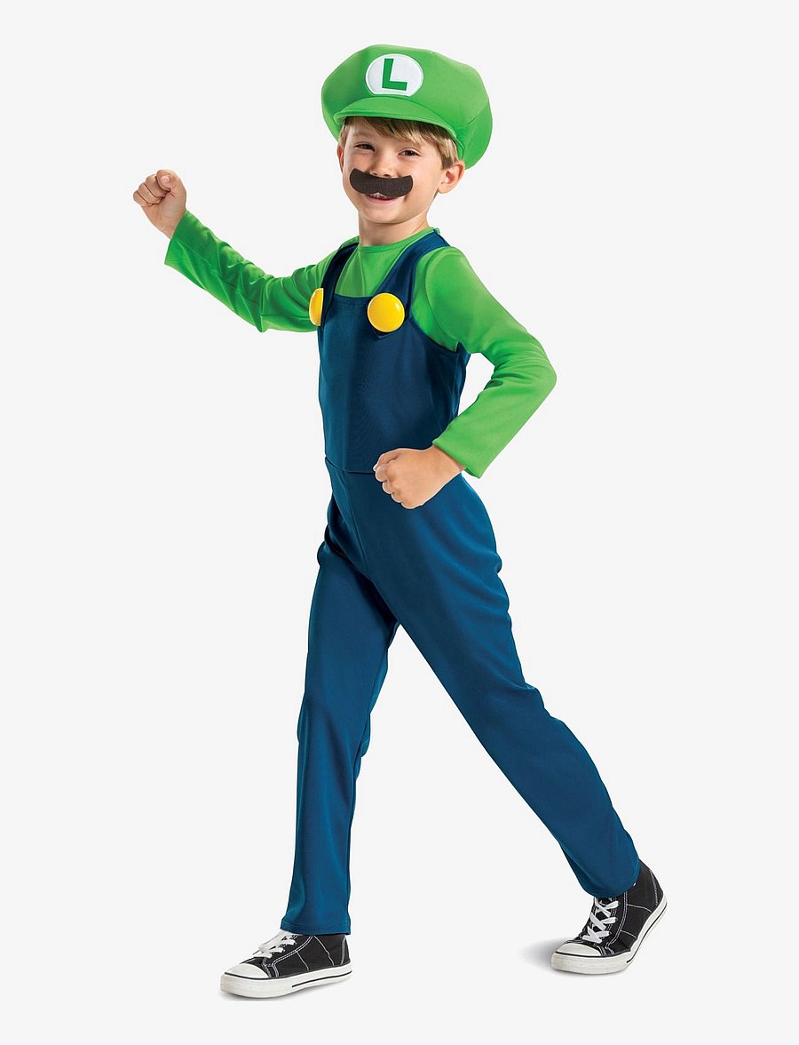 Disguise - Luigi Fancy Dress Intl - búningar - green - 0