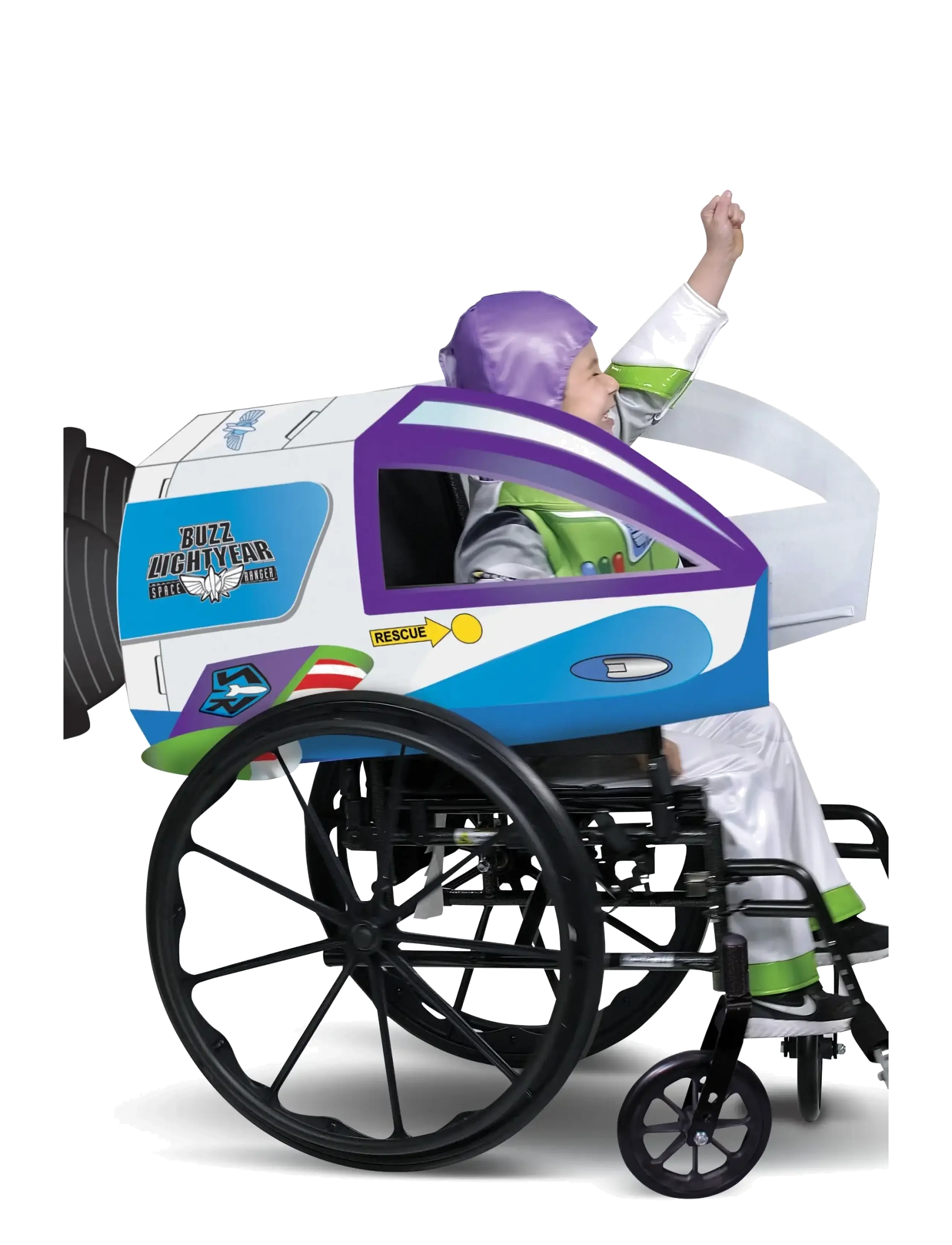 Disguise Buzz Lightyear Spaceship Adaptive Wheelchair Cover - Kostüme - MULTICOLOURED / multi