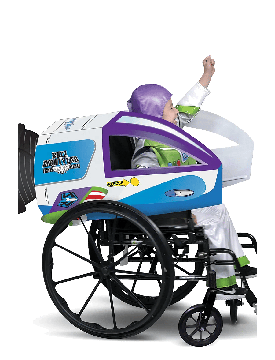 Disguise - Buzz Lightyear Spaceship Adaptive Wheelchair Cover - kostüme - multicoloured - 0