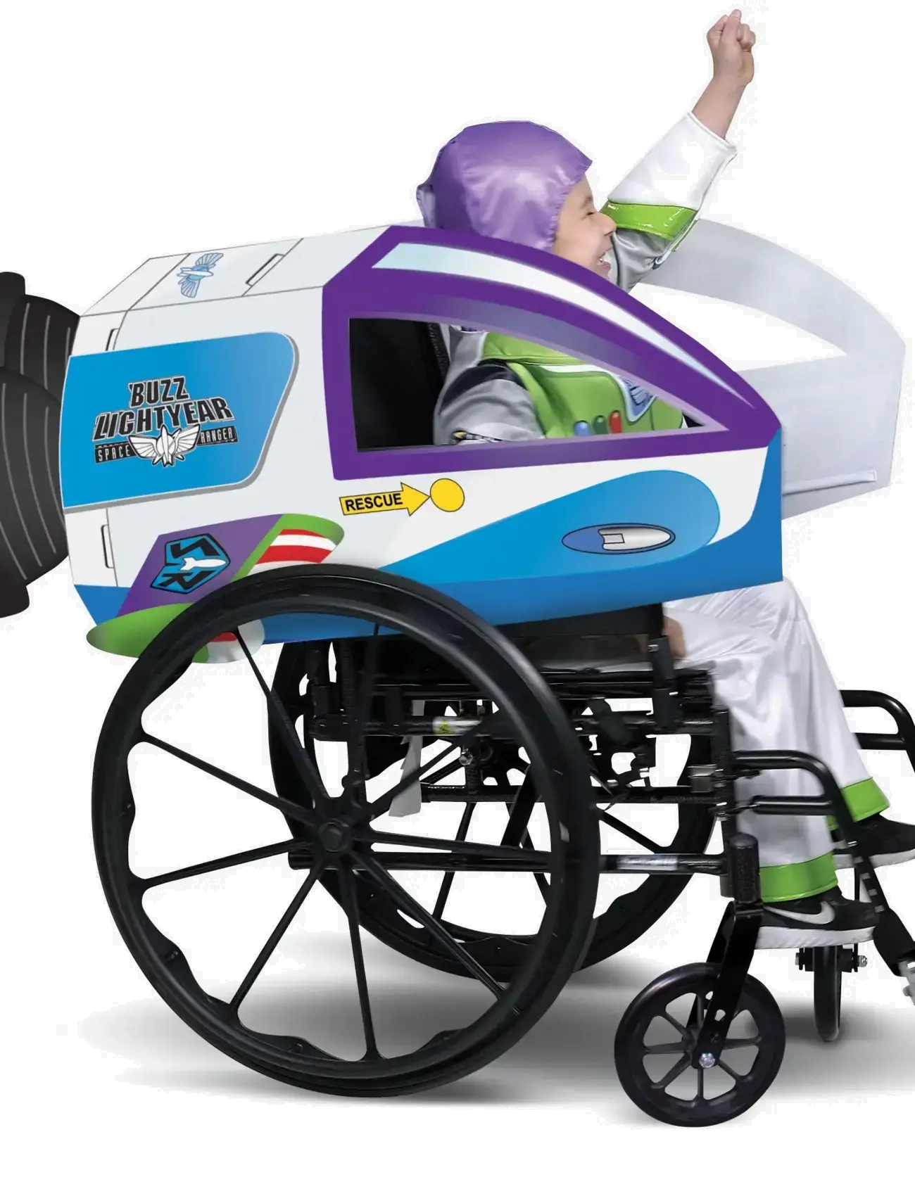 Disguise - Buzz Lightyear Spaceship Adaptive Wheelchair Cover - déguisements - multicoloured - 1
