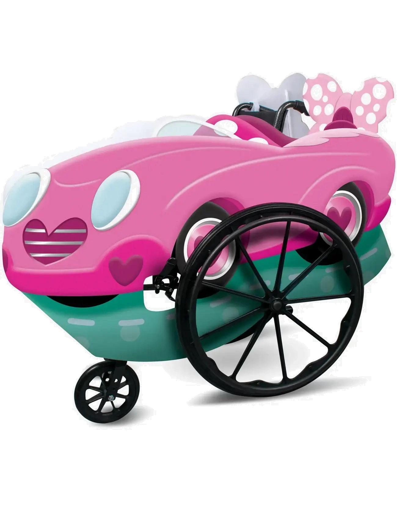 Disguise Pink Minnie Adaptive Wheelchair Cover, Børn, Character Costumes, Multi/mønstret, Str: ONE SIZE