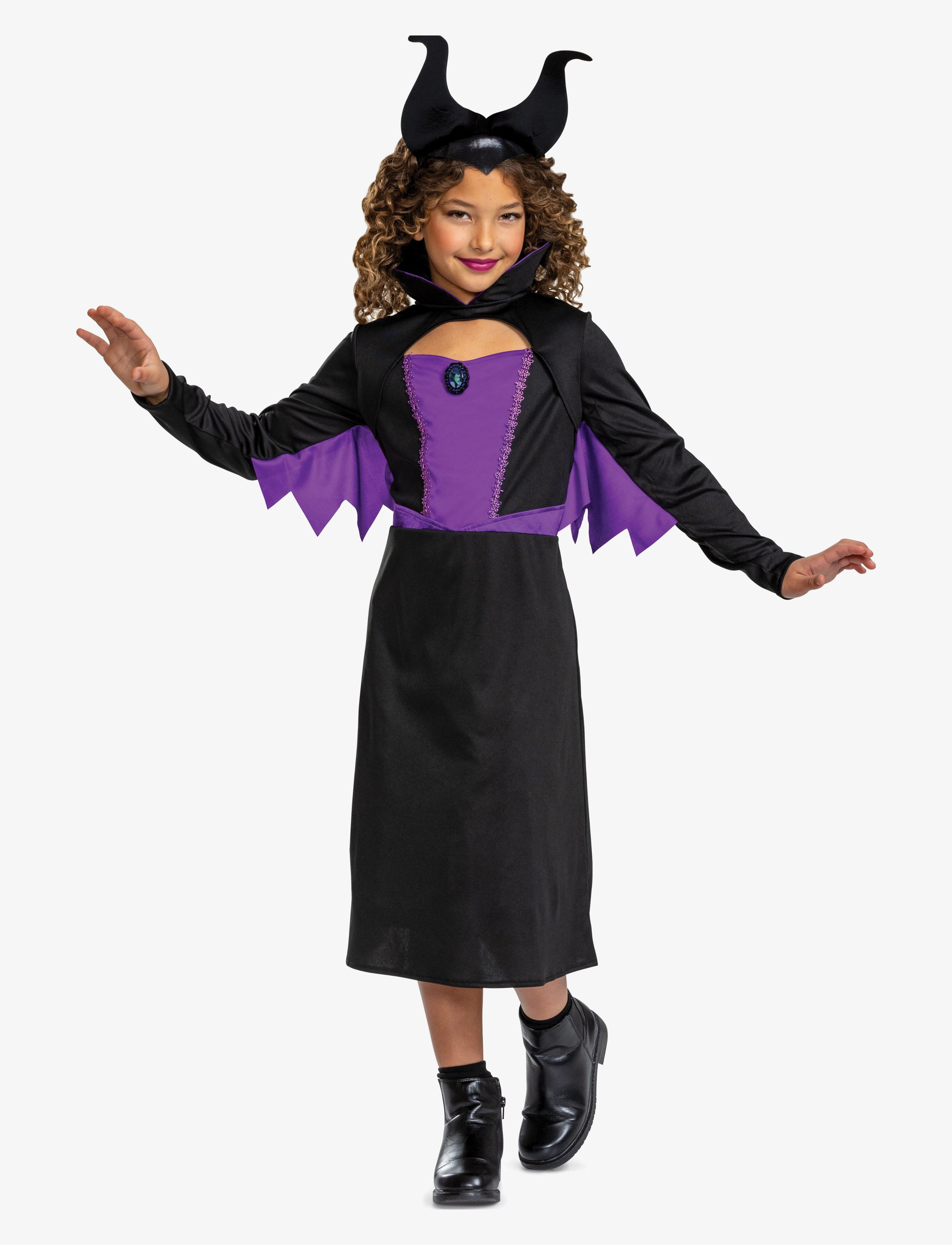 Disguise Maleficent Classic (Eu), 128, Black, Kostumer Og Tilbehør > Karakterkostumer, Børn