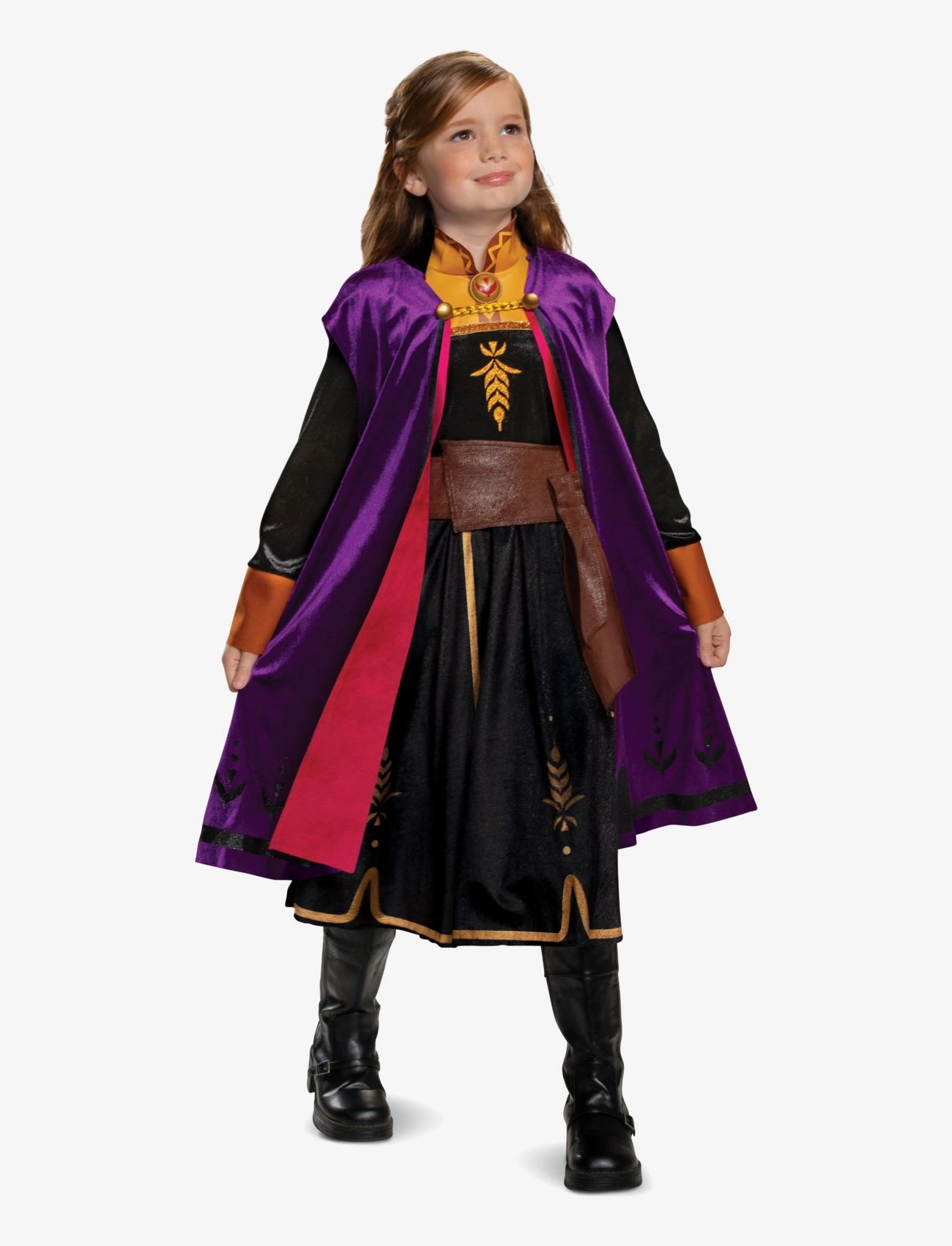 Disguise Anna Traveling Deluxe (Eu), 128, Costumes & Accessories, Mehrfarbig/gemustert - Character Costumes, Kinder