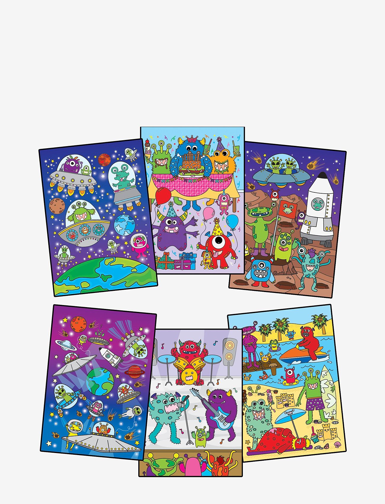 Martinex - WATER MAGIC MONSTERS AND ALIENS - skrivesæt - multicolor - 1