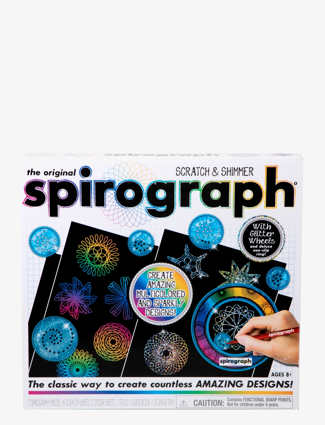 MARTINEX Spirograph Scratch Und Shimmer Patterned - One Size No Length - Kinder