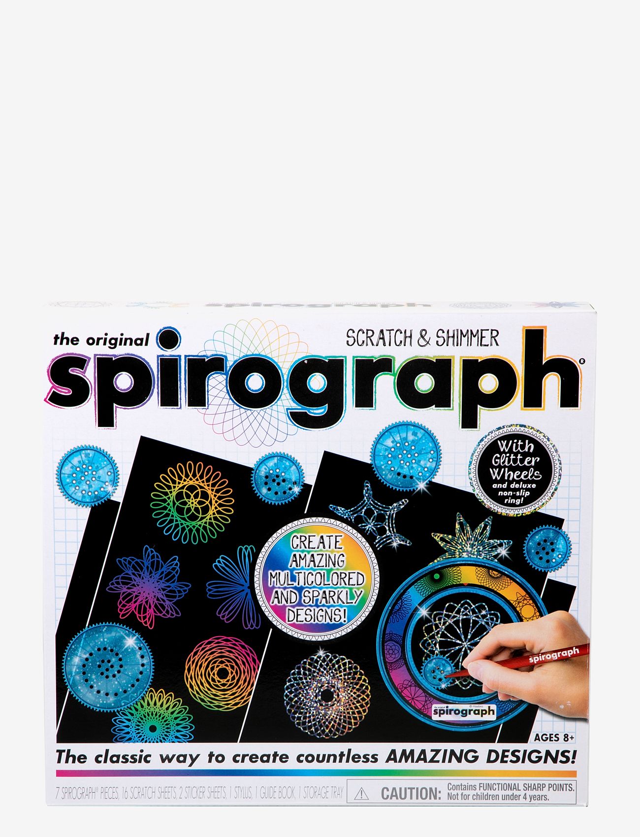 Martinex - SPIROGRAPH SCRATCH AND SHIMMER - educational games - multi coloured - 0