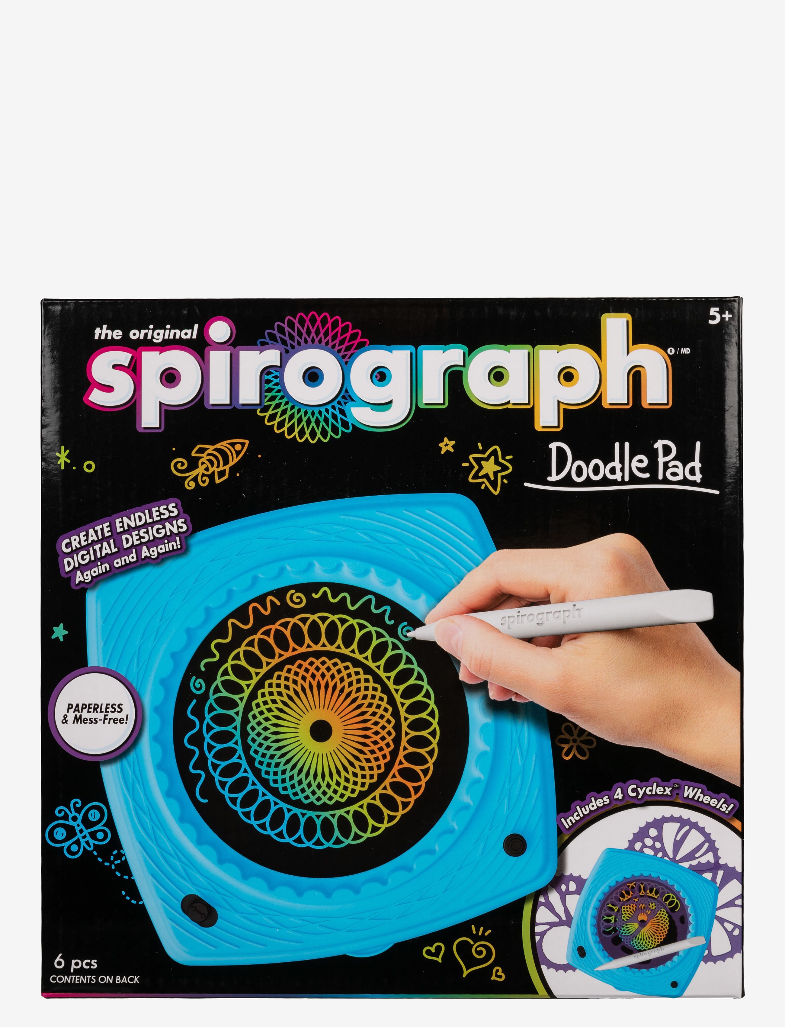 MARTINEX Spirograph Doodle Pad Patterned - One Size - Kinder