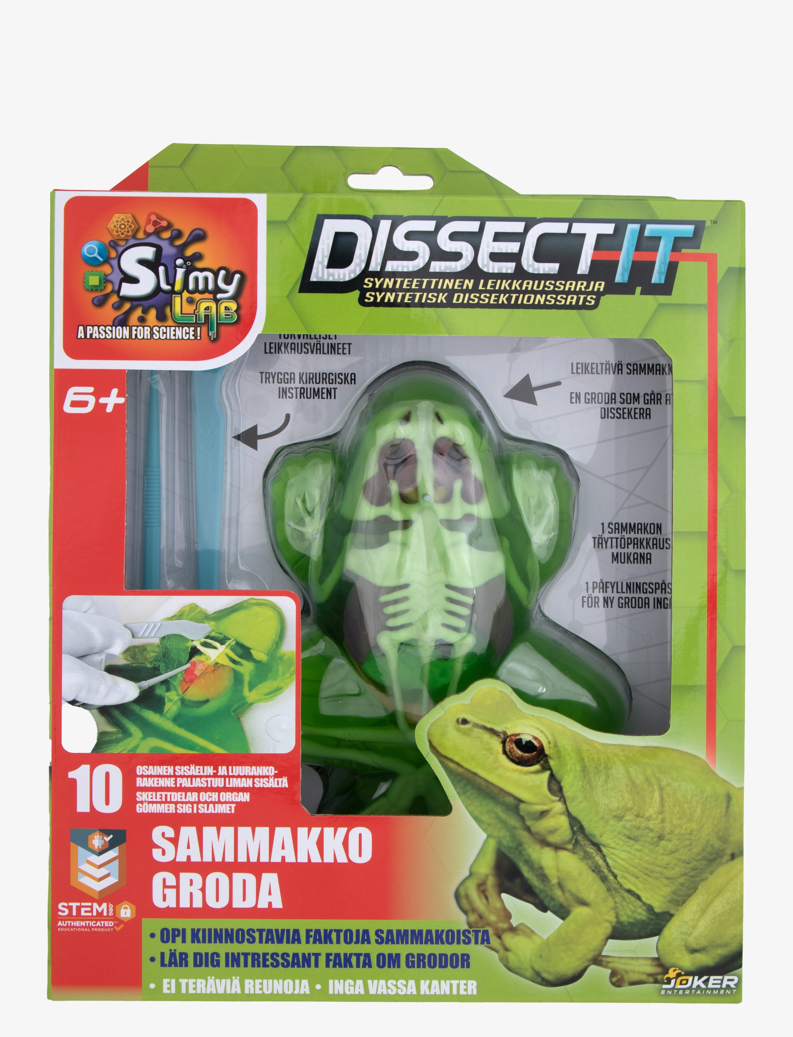 MARTINEX Dissect It Frog Patterned - One Size - Kinder