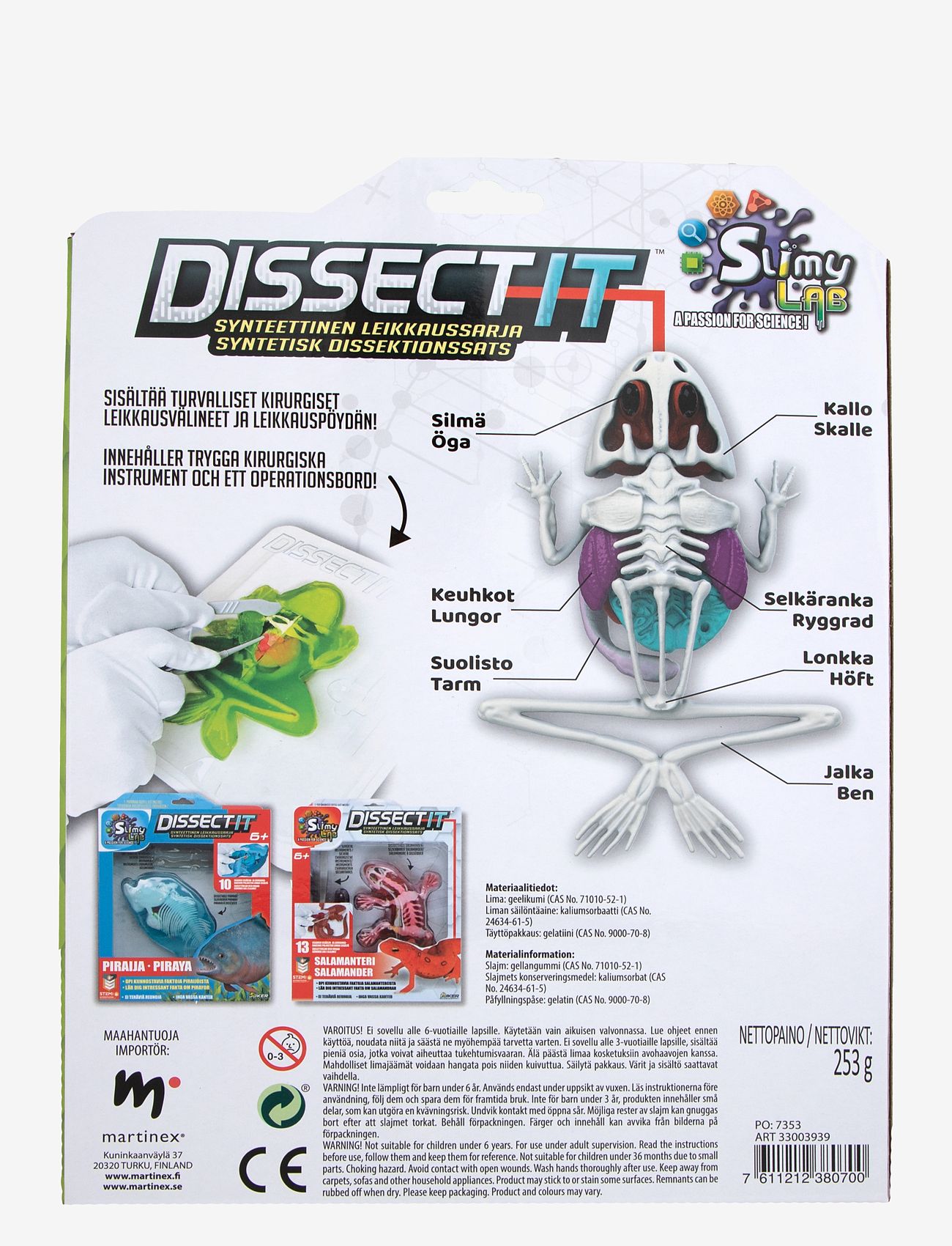 Martinex - DISSECT IT SAMMAKKO - kokeet ja tiede - multicolour - 2