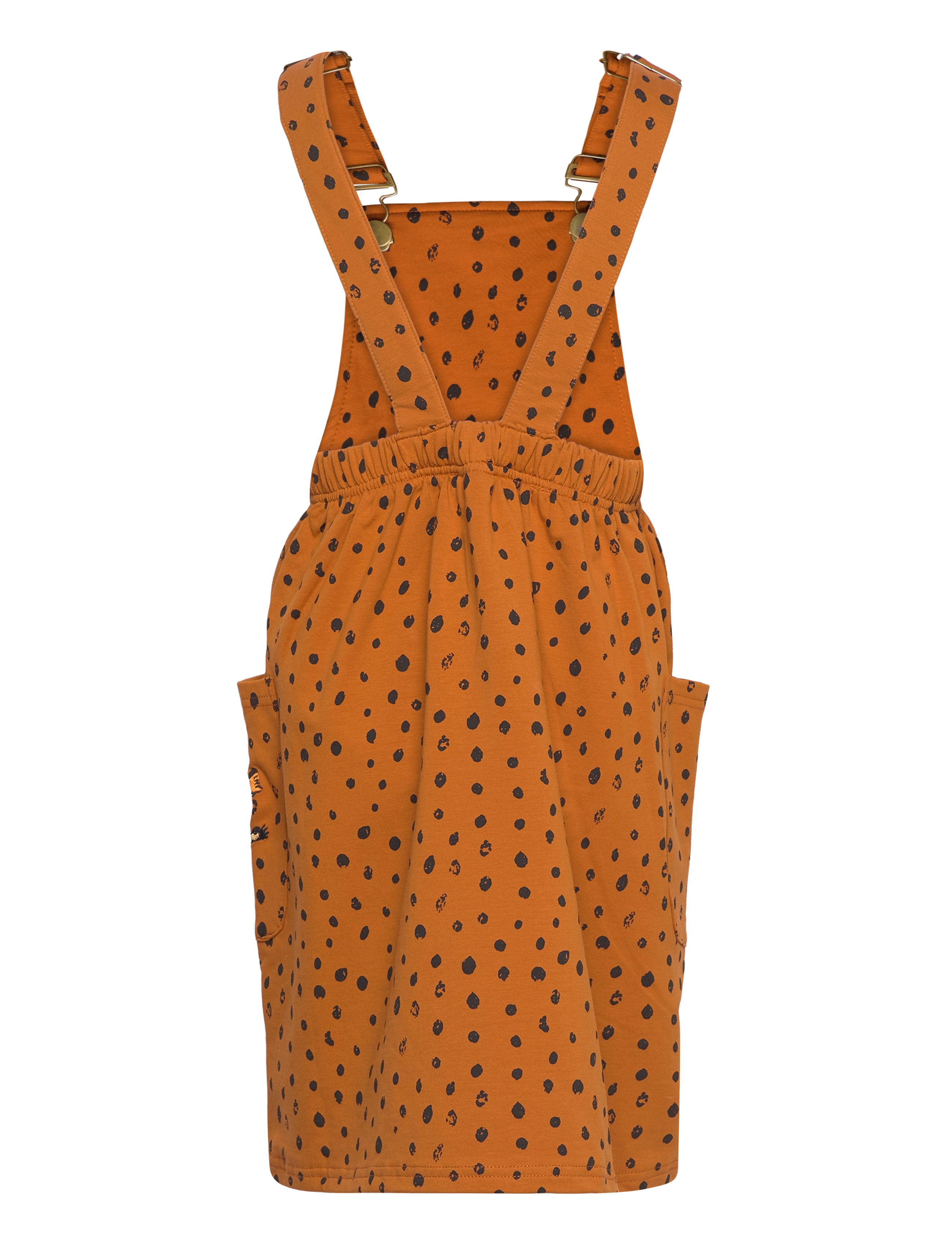 Martinex - SPECKLE PINAFORE DRESS - brown - 1