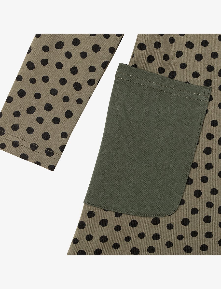 Martinex - SPECKLED DRESS - khaki green - 1
