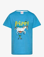 Martinex - PIPPI T-SHIRT - kortærmede t-shirts - blue - 0
