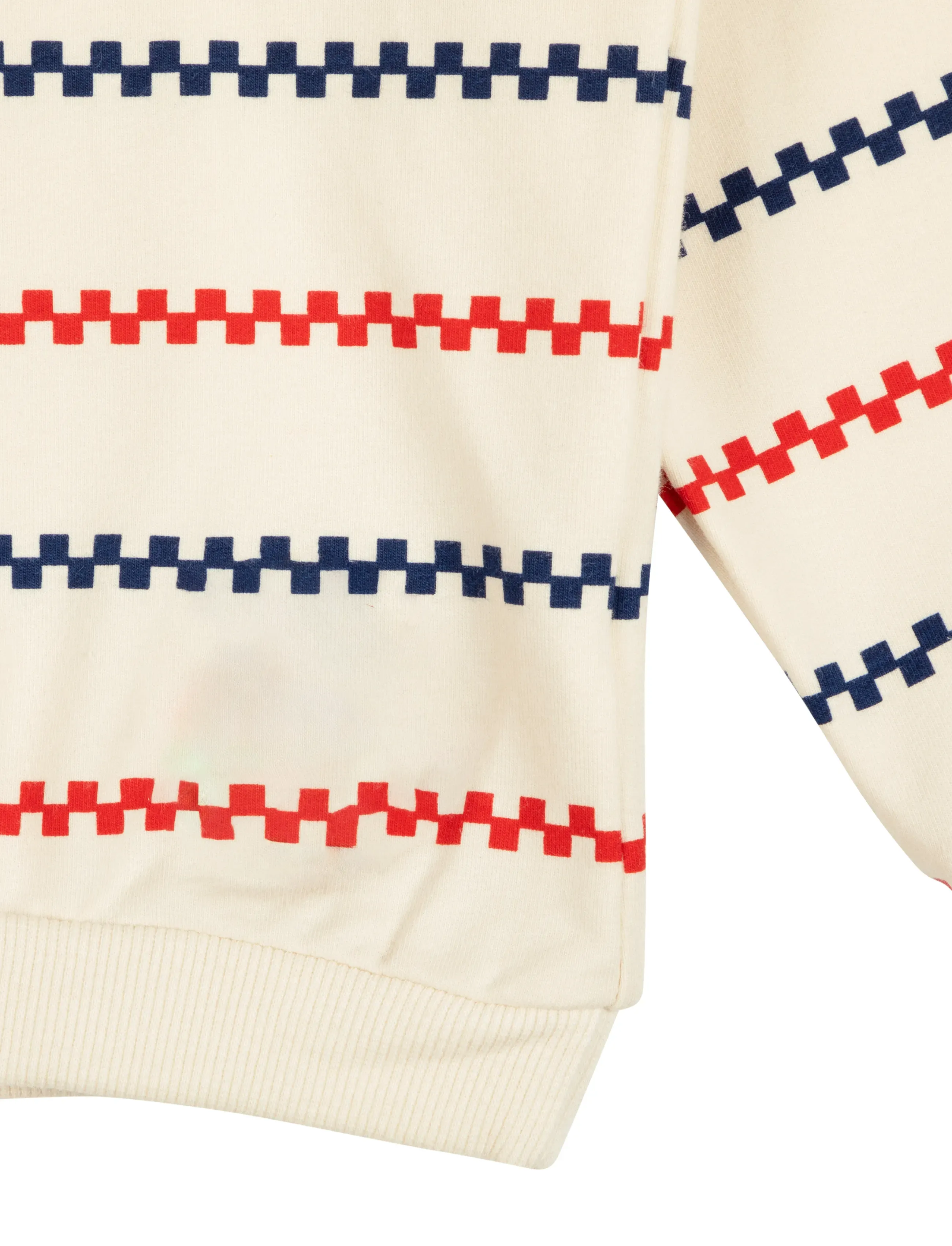 Pippi Langkous - SQUARE STRIPE SWEATSHIRT - truien - white - 1