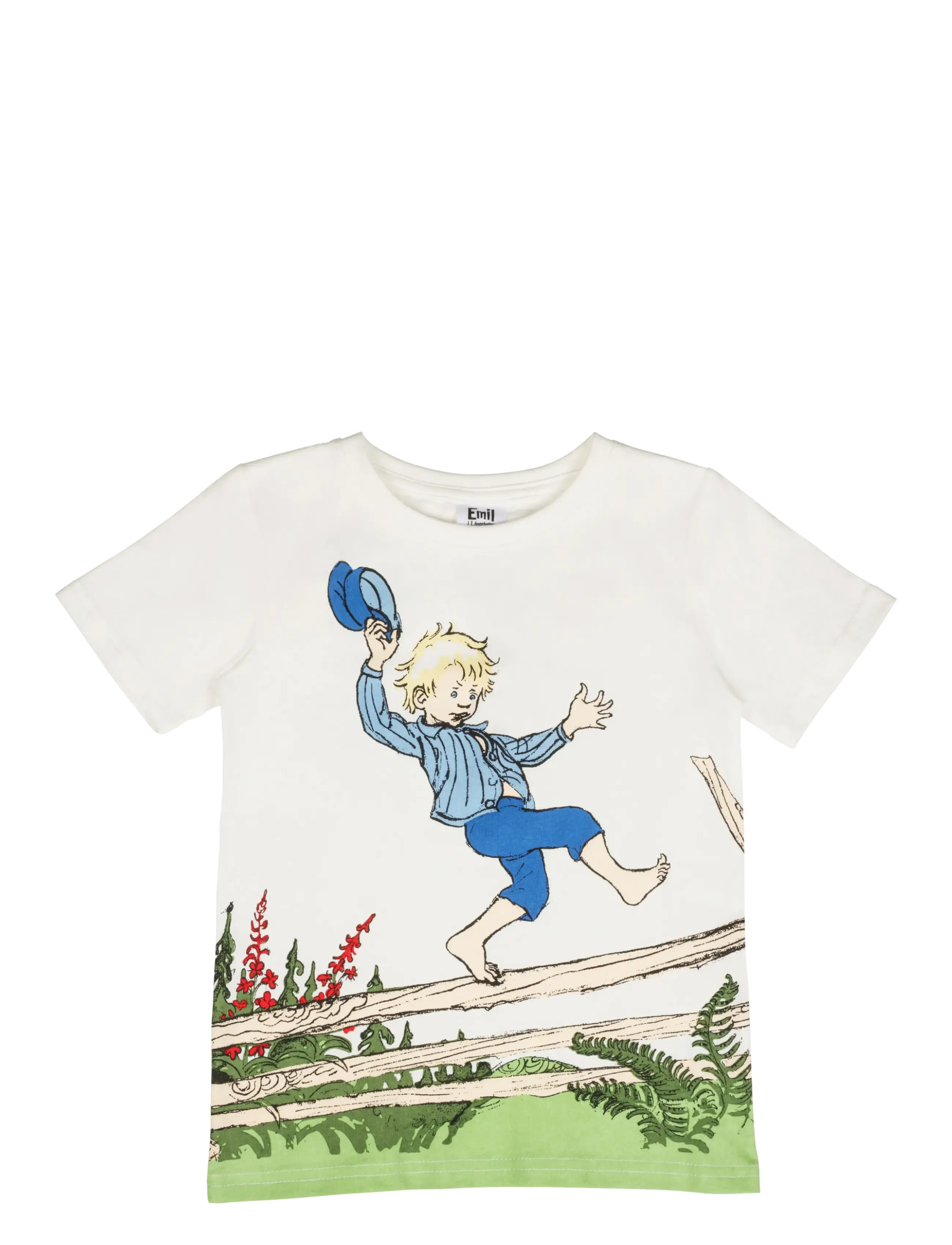 Emil i Lönneberga STAKET T-SHIRT - Kinder 98-134 - WHITE / white