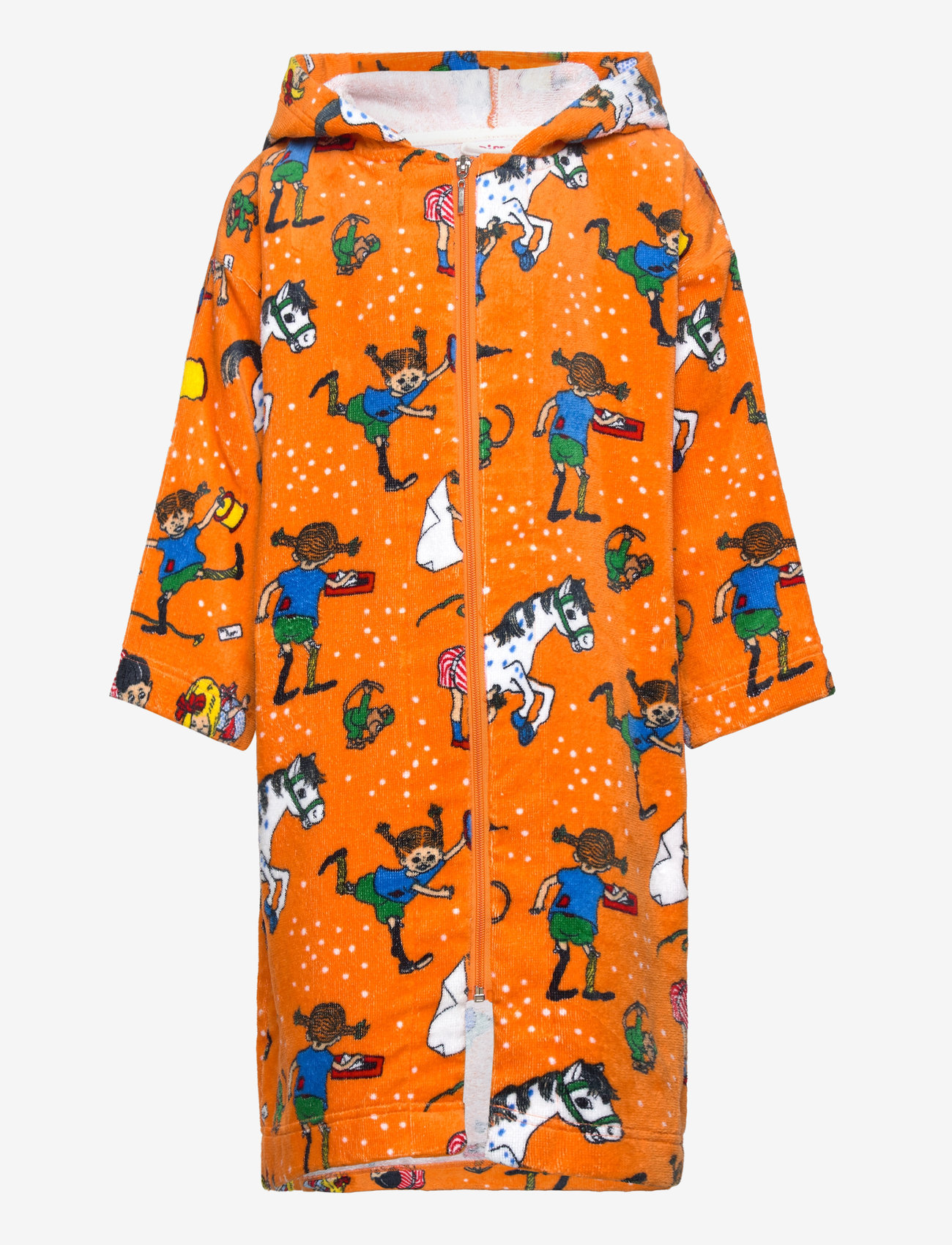 Pippi Långstrump - GRANNAR BADROCK - morgonrockar - orange - 0