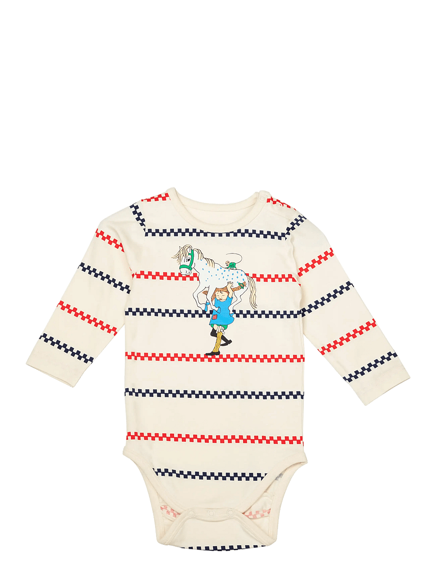 Pippi Langstrumpf - RUTRAND BODY - langärmelige bodys - white - 0
