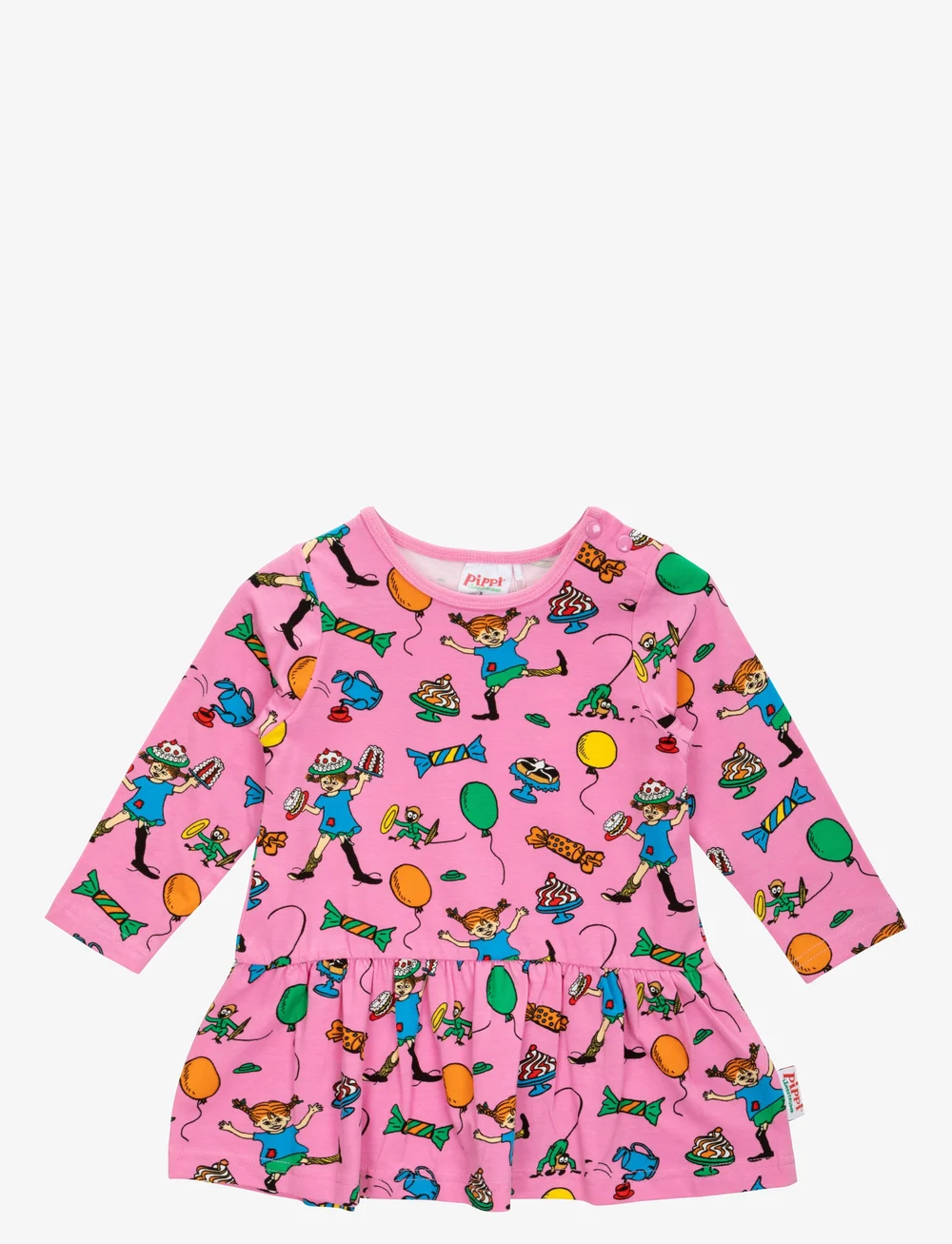 Martinex - FEST PIPPI MÖSSA - pikkade varrukatega beebi kleidid - pink - 0
