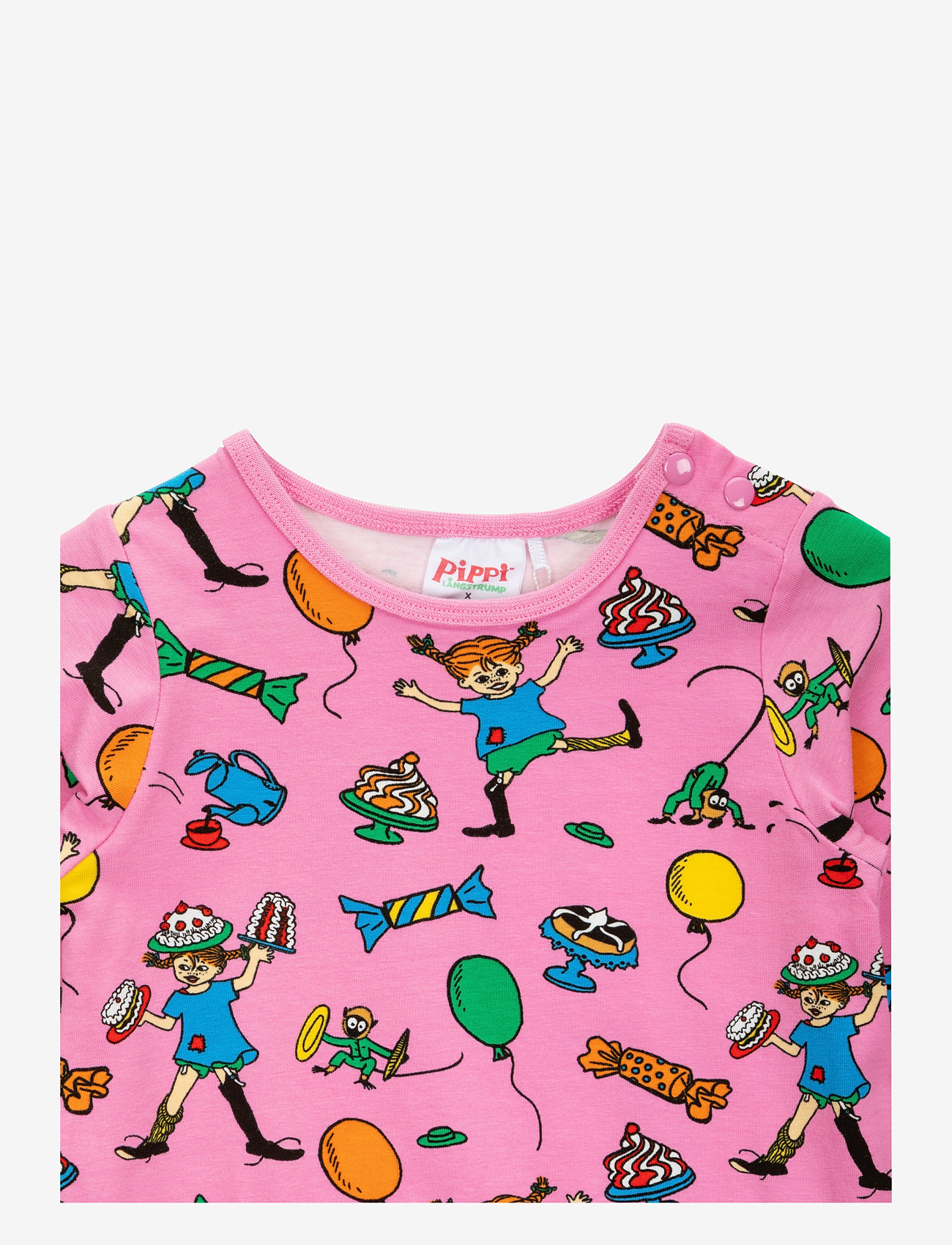 Martinex - FEST PIPPI KLÄNNING B - langärmelige babykleider - pink - 2