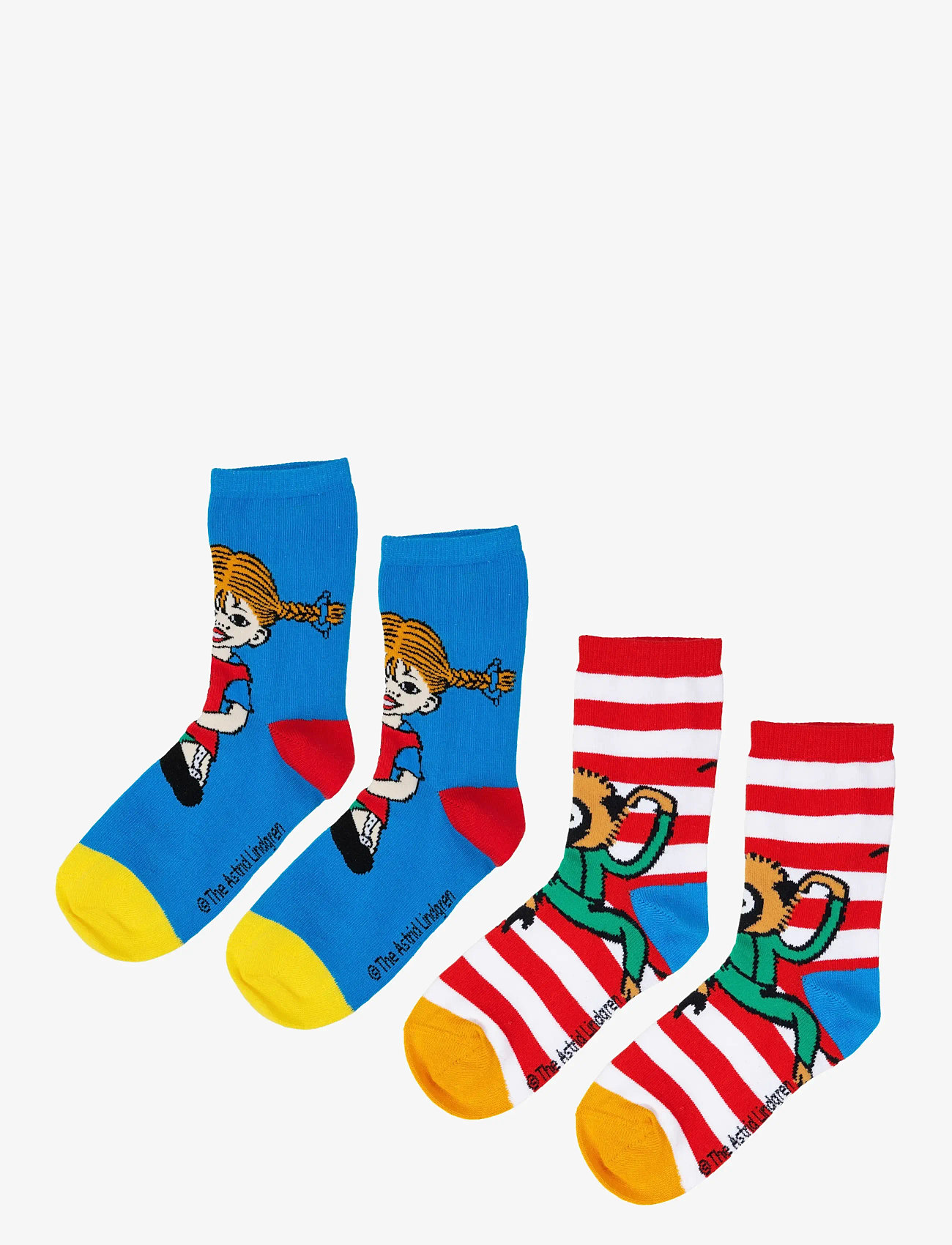 Pippi Langstrømpe - PIPPI STRUMPOR 2ST - strømper - blue/red - 0