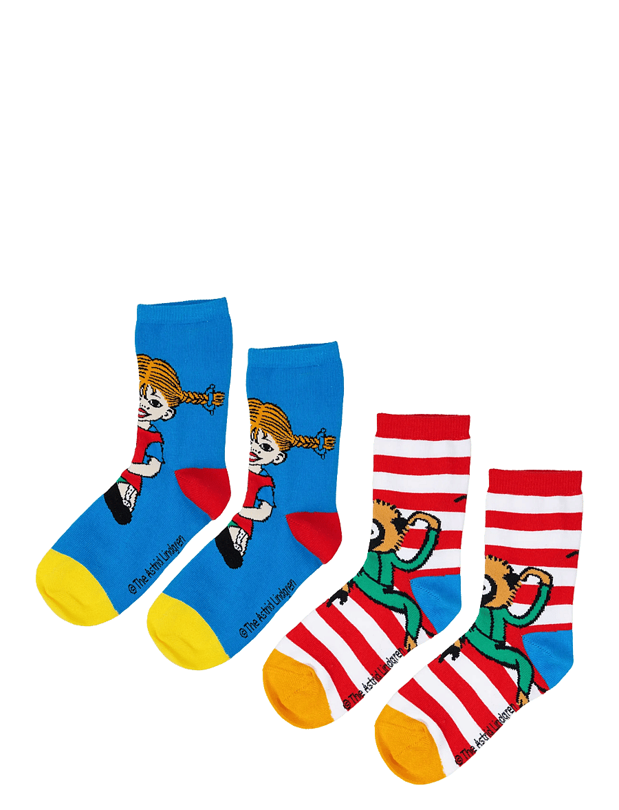 Pepija Garzeķe - PIPPI STRUMPOR 2ST - zeķes - blue/red - 0