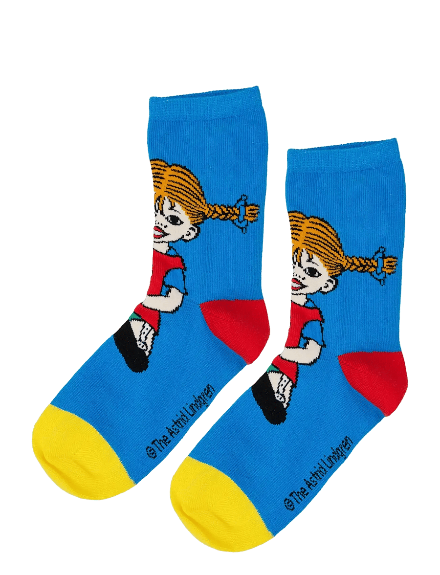 Pepija Garzeķe - PIPPI STRUMPOR 2ST - zeķes - blue/red - 3