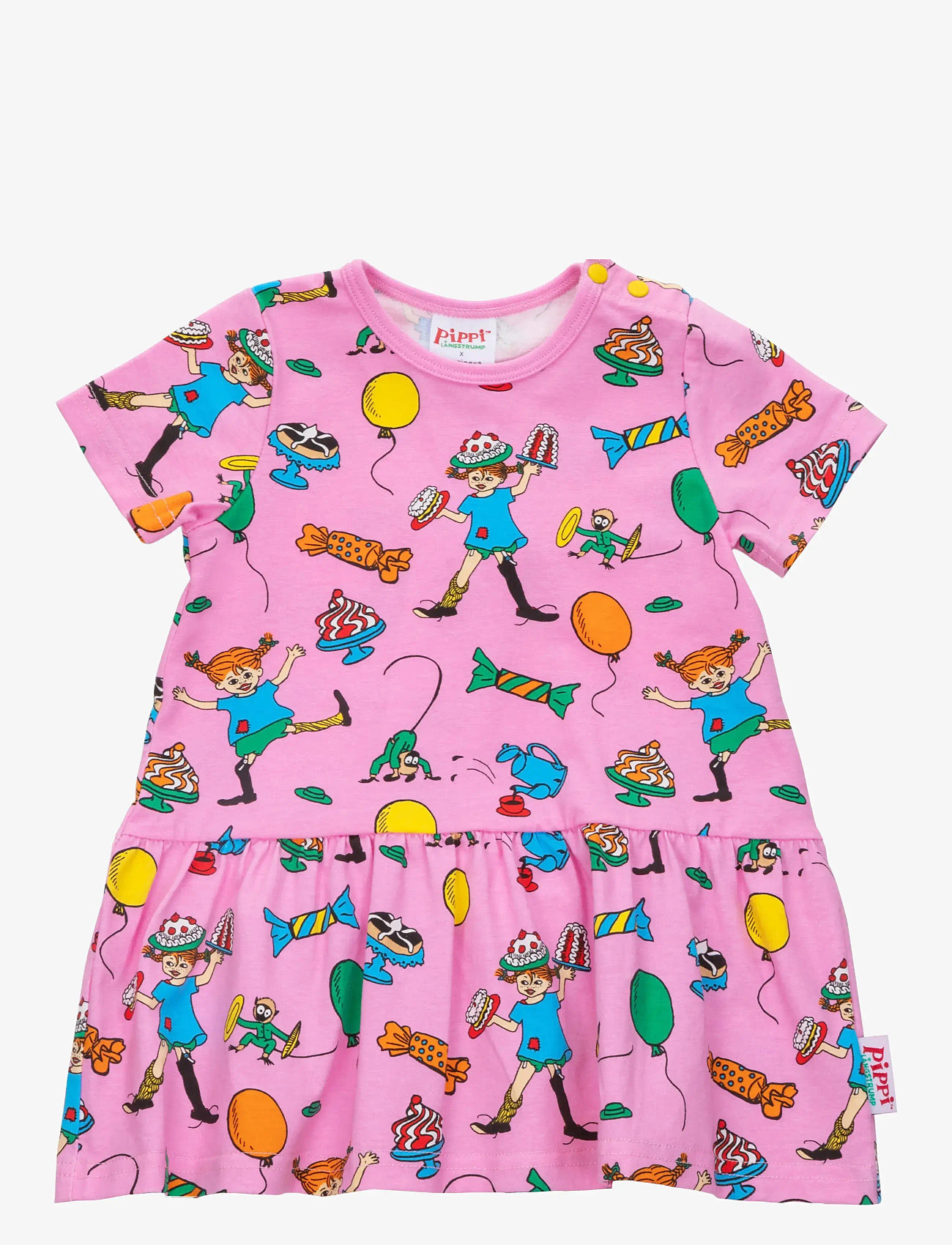 Martinex - FEST PIPPI KLÄNNING - kurzärmelige babykleider - pink - 0