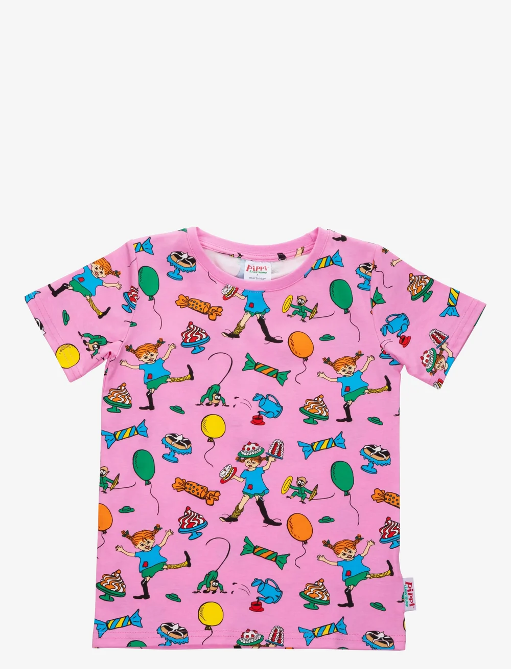 Martinex - FEST PIPPI T-SHIRT - kurzärmelige - pink - 0