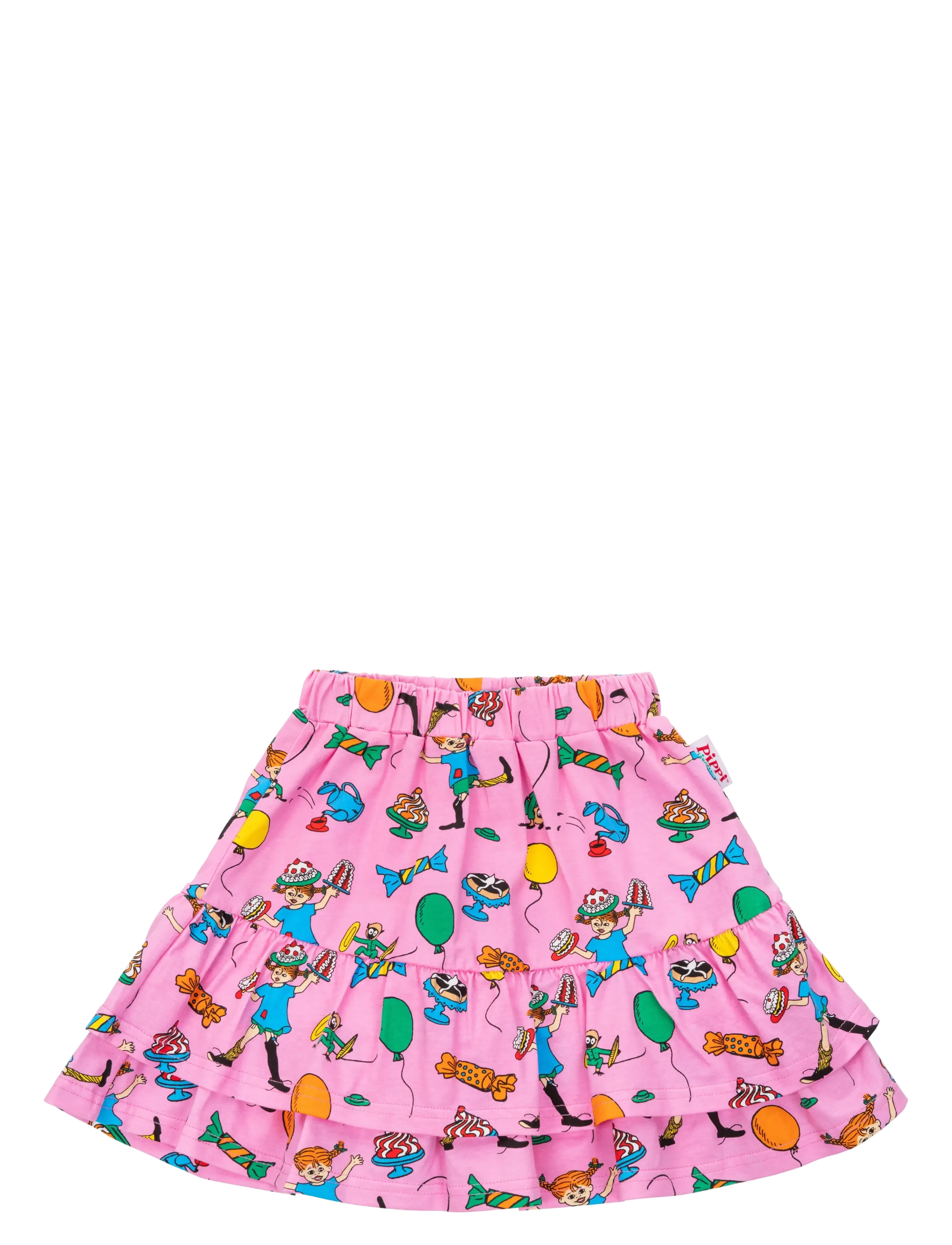 MARTINEX Fest Pippi Kjol Pink - 128 - Kinder