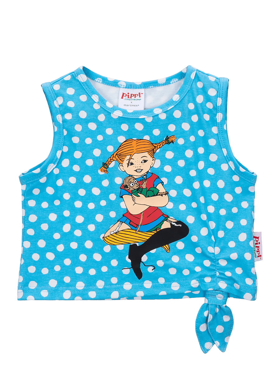 Pippi Langstrumpf - PRICKIGT TOPP - tanktops - blue - 0