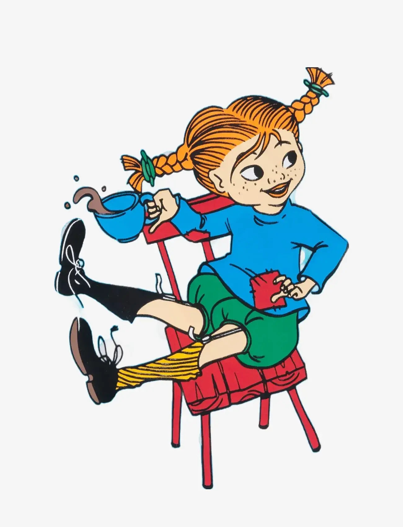 Pippi Langkous - PRICKIGT KLÄNNING - mouwloze babyjurken - blue - 1