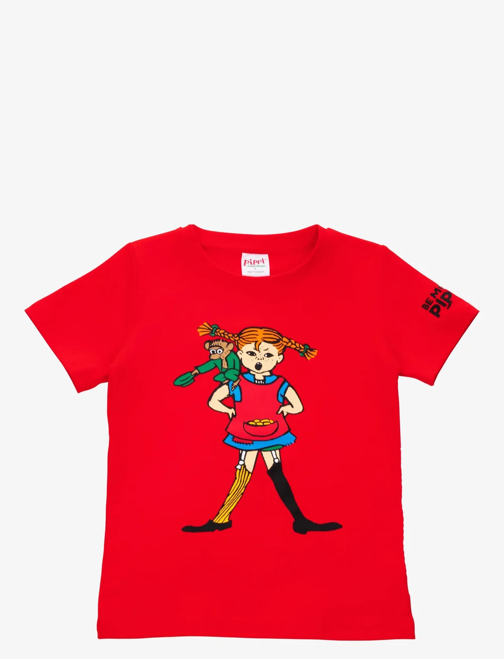 Martinex - PIPPI OCH NILSSON T-SHIRT - kortärmade t-shirts - red - 0