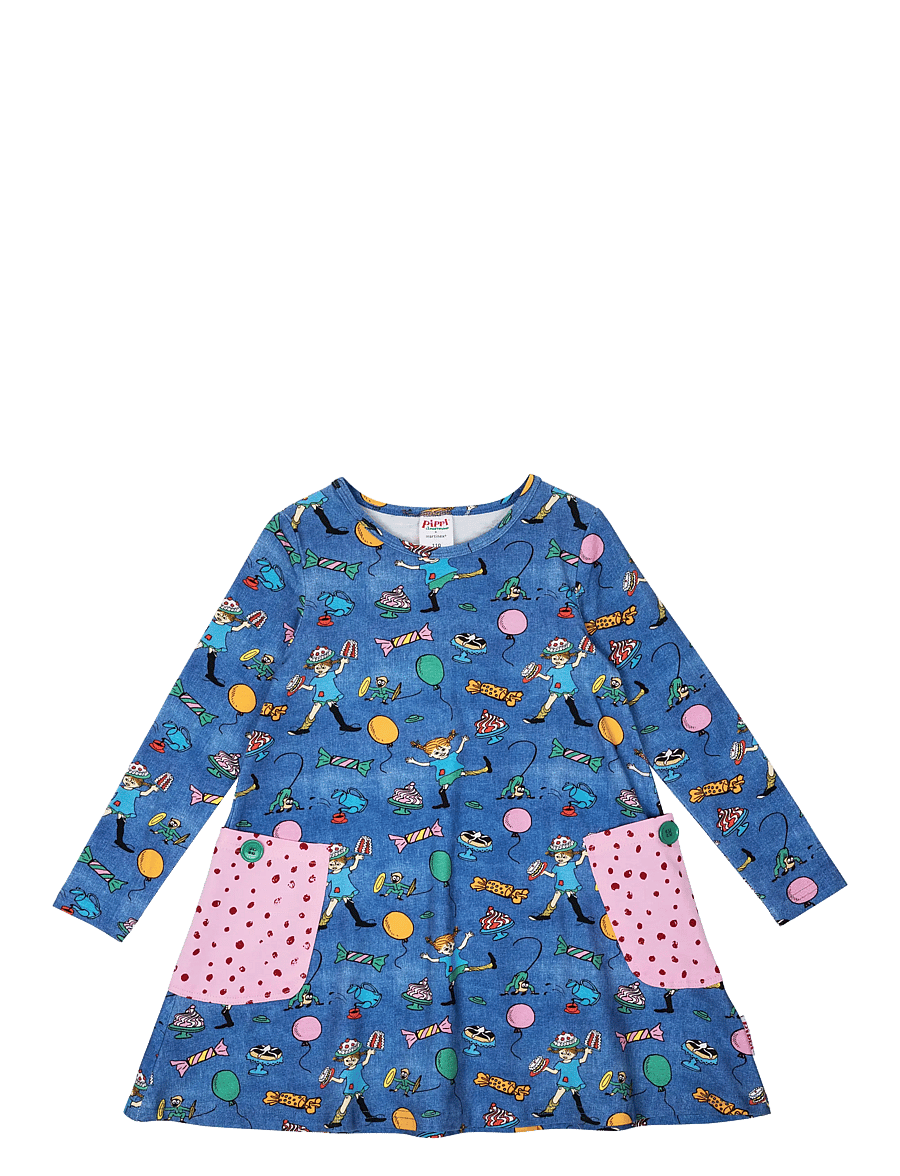 Pipi Pikksukk - PARTY PIPPI DRESS - blue - 0