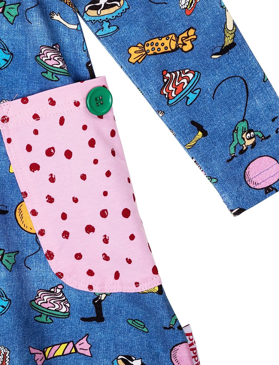 Pipi Pikksukk - PARTY PIPPI DRESS - blue - 2