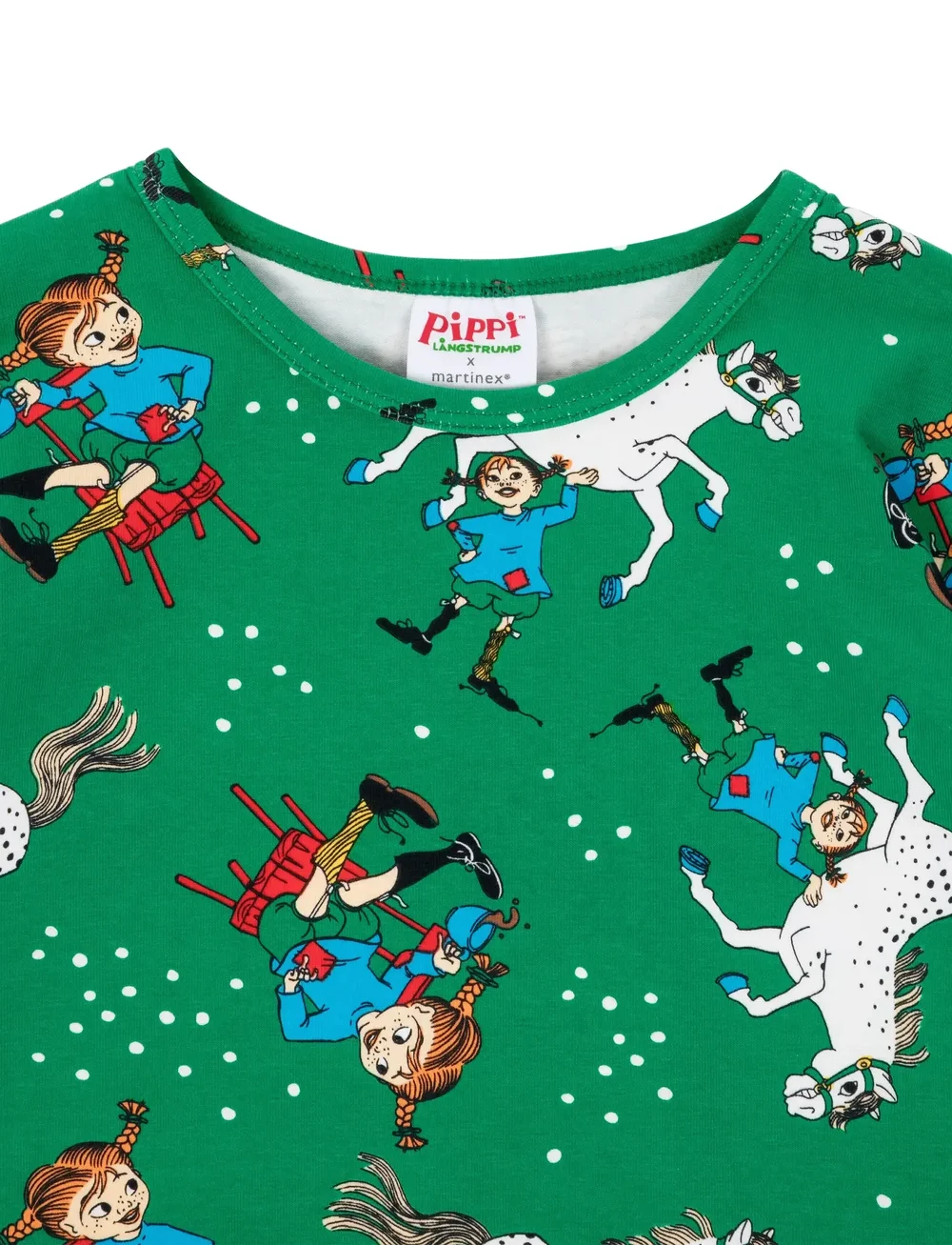 Pippi Langstrumpf - SJÄLVSÄKER TRÖJA - langärmelig - green - 2