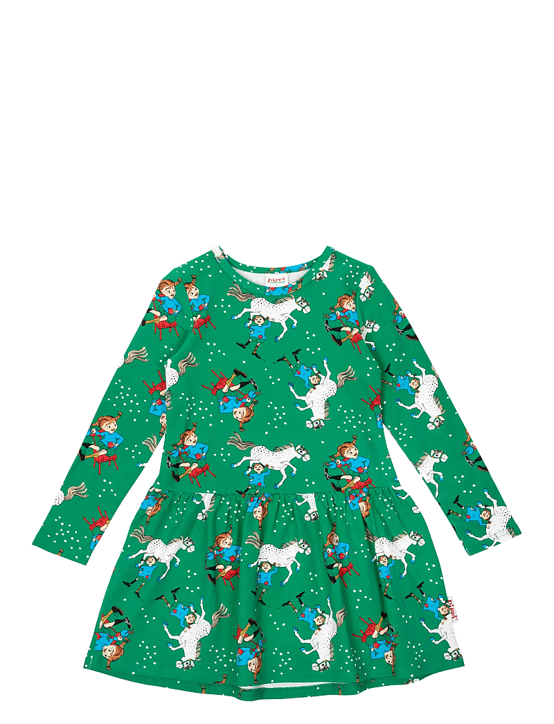 Pippi Langstrømpe - SJÄLVSÄKER KLÄNNING - langærmede babykjoler - green - 0